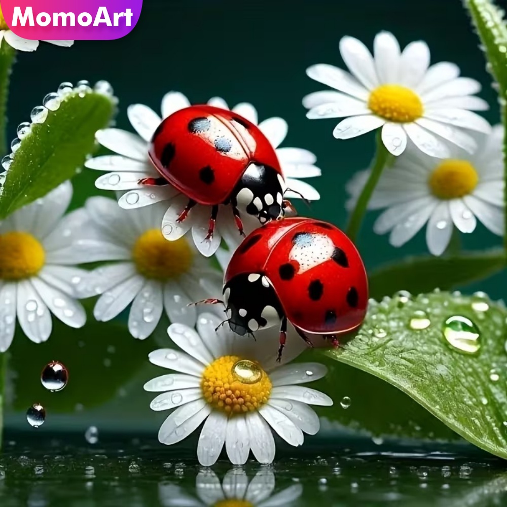Resin Craft For Beginners - Momoart Elmas Boyama Uğur Böceği Hayvan