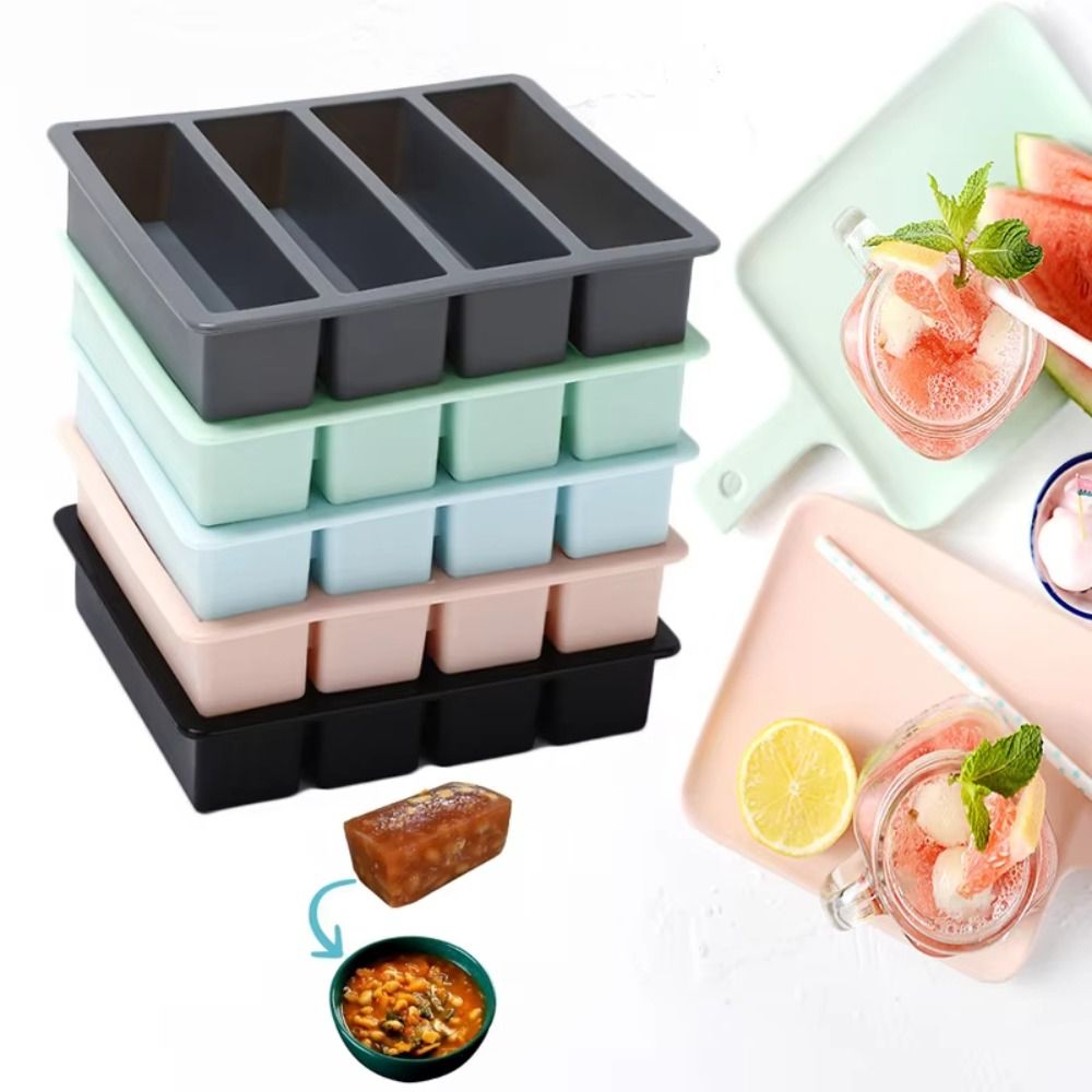 Serving Tray Mold - Yeni 4 Bölmeli Dev Saklama Kabı,