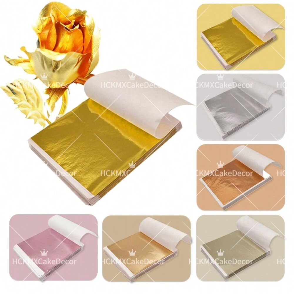 Gold Foil Flakes - 100 adet İmitasyon Altın Folyo Levhalar