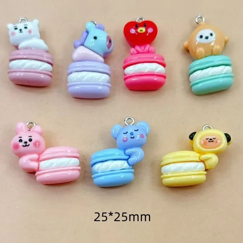 Resin Craft Supplies - 10 adet Karışık Karikatür Reçine Takılar