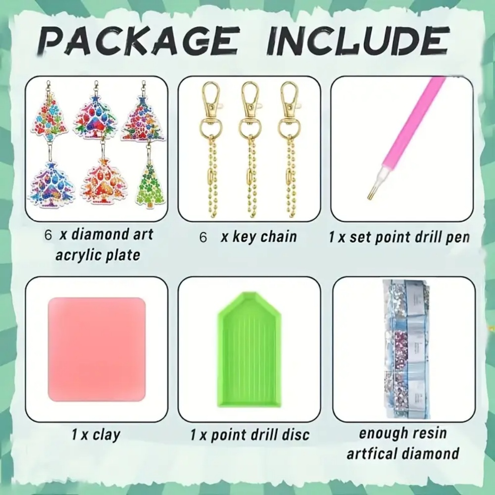 6 adet/takım DIY Noel Ağacı De - Resin Craft For Beginners incelemesi ve fiyatı