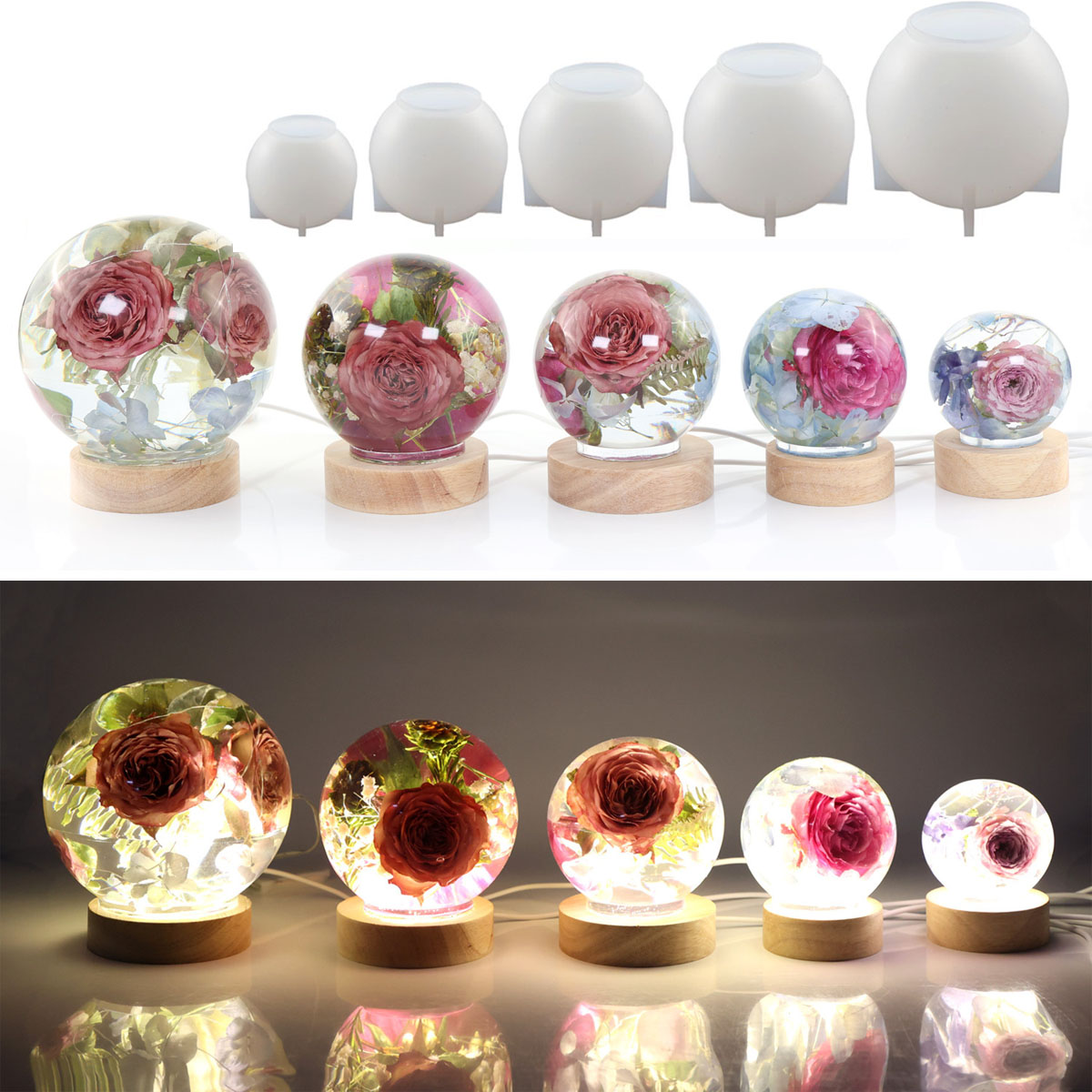 65-120mm Küre Topu silikon kal - Resin Craft Ideas incelemesi ve fiyatı