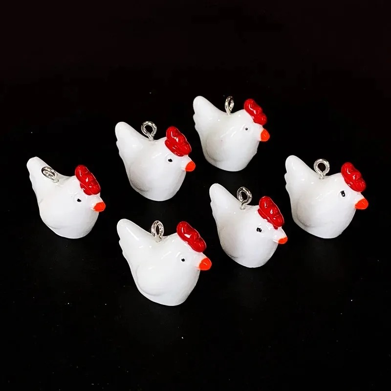 10 adet sevimli Mini 3D tavuk  - Resin Craft Supplies incelemesi ve fiyatı