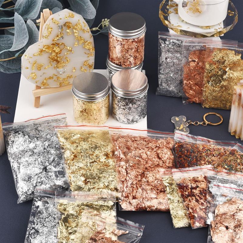 1/2/3/5/10g taklit altın şerit - Gold Foil Flakes incelemesi ve fiyatı