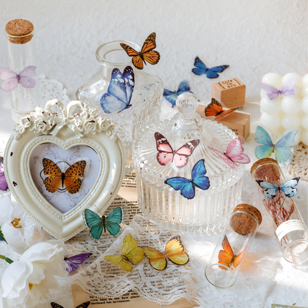40 adet/torba kelebek çıkartma - Resin Craft Ideas incelemesi ve fiyatı